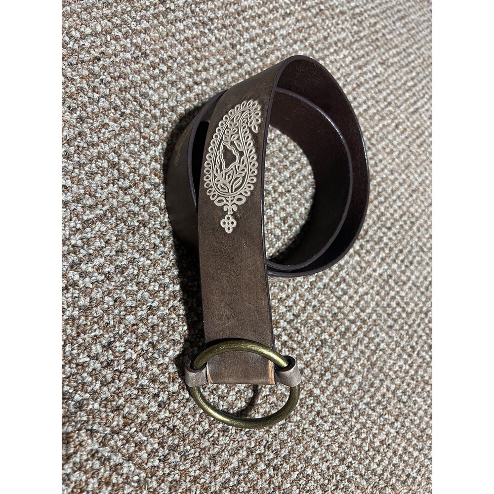 Gap leather belt brown Boho Gypsy  Women size S 40” Length